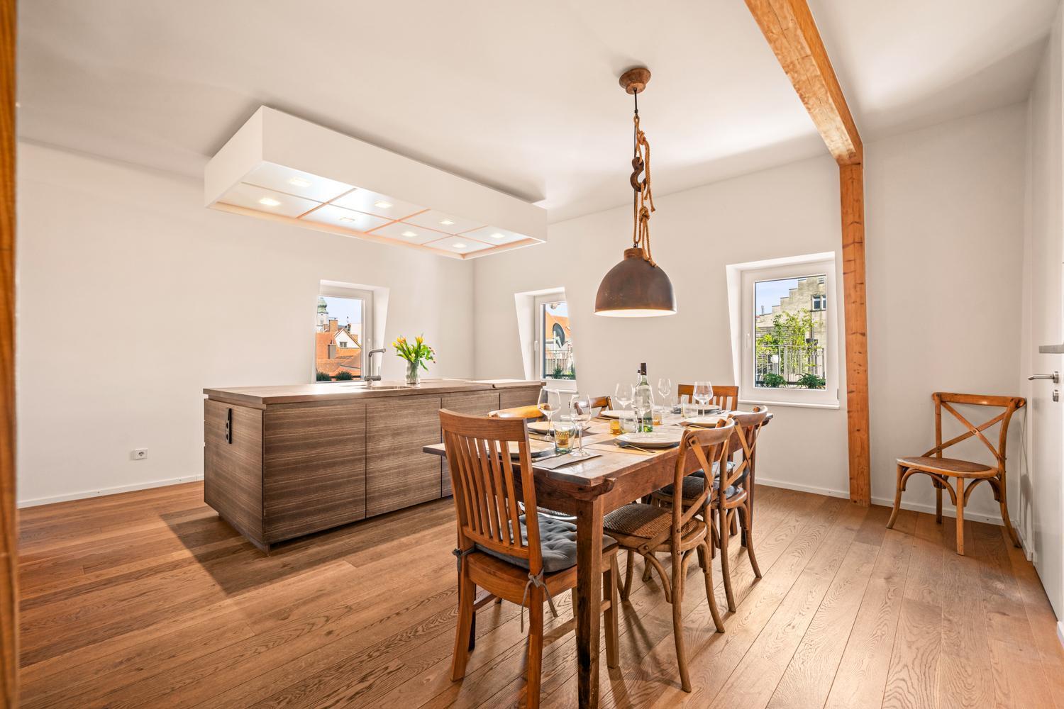 Ferienwohnung Insel-Loft - Maisonette Auf Der Insel, Exklusiv Mit Dachterrasse Lindau  Luaran gambar