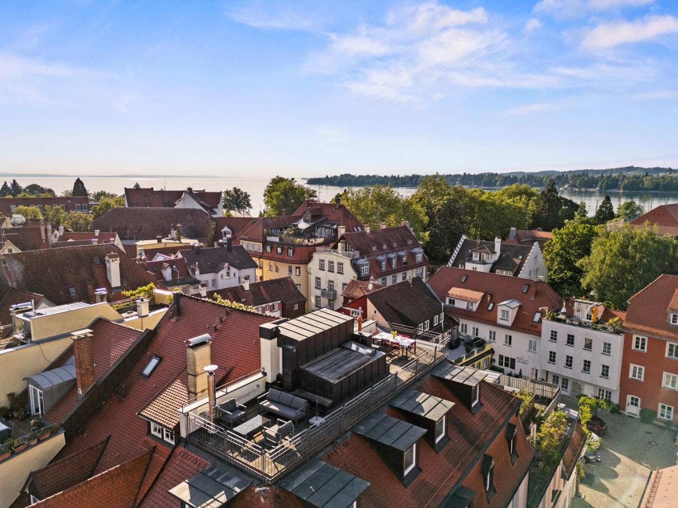 Ferienwohnung Insel-Loft - Maisonette Auf Der Insel, Exklusiv Mit Dachterrasse Lindau  Luaran gambar